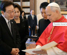 Presiden Korea Selatan Lee Jae-myung bertemu Paus Leo XIV