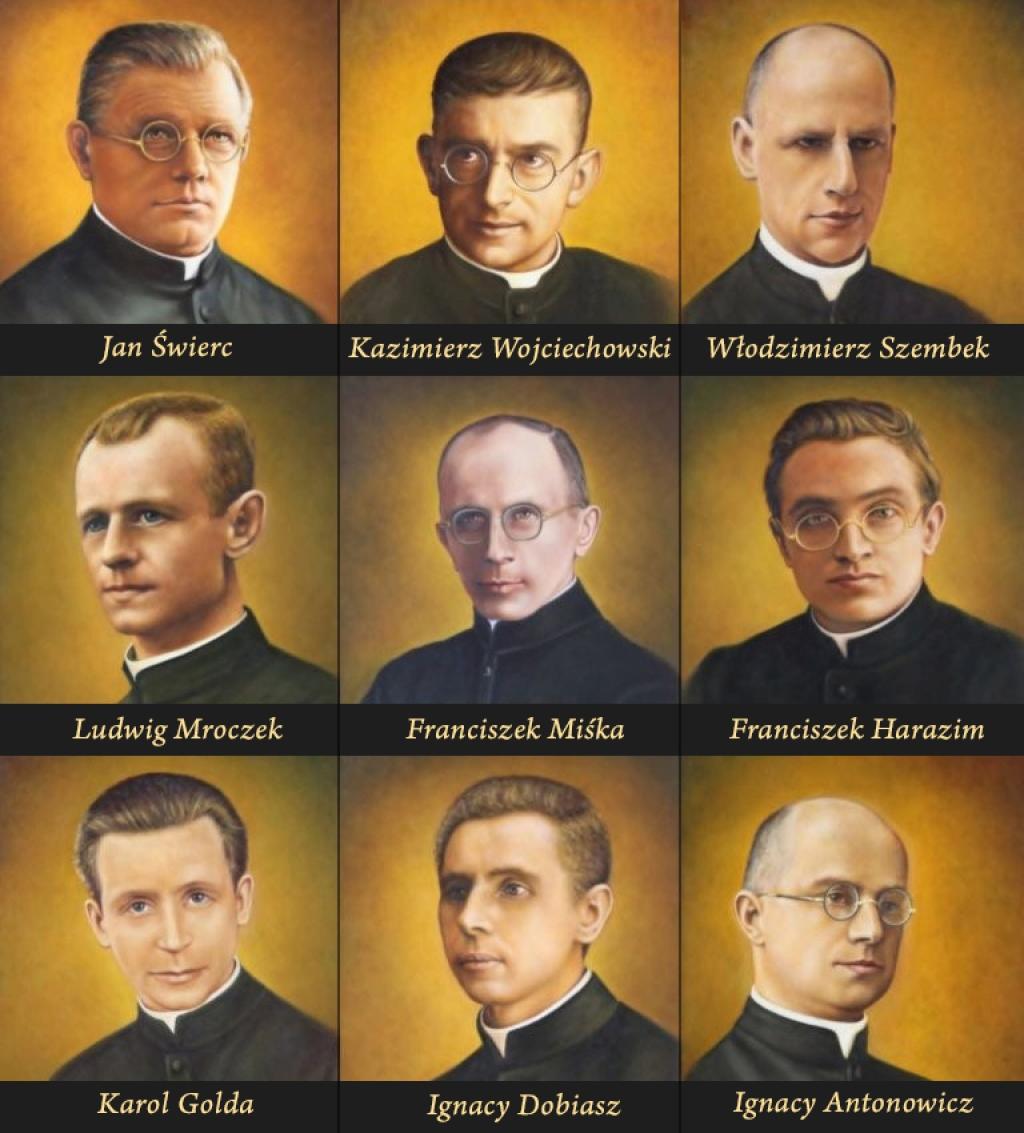 Sembilan imam Salesian Don Bosco martir asal Polandia yang dibeatifikasi di Kraków