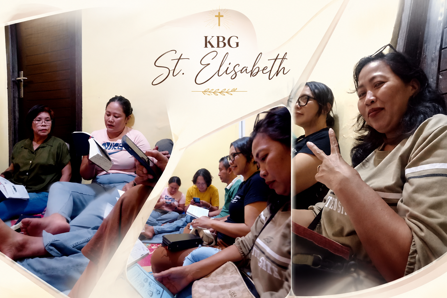 KBG Santa Elisabeth mengadakan Pertemuan Pertama dalam rangka Pelatihan Sosialisasi dan Pemberdayaan KBG Keuskupan Denpasar, dengan tema KBG sebagai rumah tangga dan basis perjuangan keluarga.